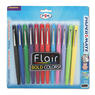 Paper Mate Flair Felt Tip Pens - Medium Pen Point - 1.1 mm Pen