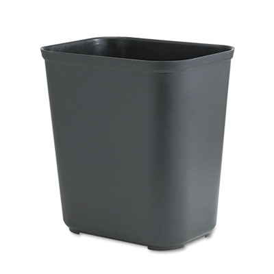 Rubbermaid FG254300BLA Wastebaskets & Trash Cans 28qt. Fire Resistant Wastebasket RCP254300BK 086876117233