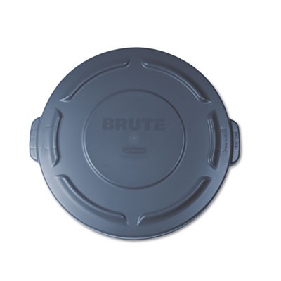 Rubbermaid FG261960GRAY Uncategorized Brute Self-draining Flat Top Lids For 20 Gal Round Brute Containers, 19.88" Diam (fg261960gray) (rcp RCP261960GRA 10086876191711