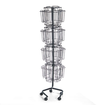 Safco 4128CH Racks & Organizers Rotary Wire Brochure Display Stand SAF4128CH 073555412802
