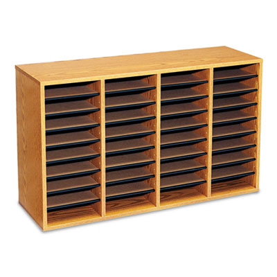 Safco 9424MO Racks & Organizers 36 Compartment Adjustable Shelves Literature Organizer SAF9424MO 073555942408