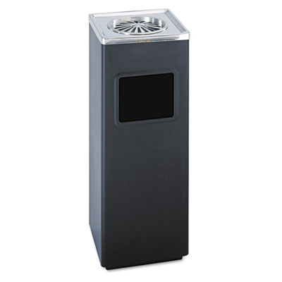 Safco 9696BL Wastebaskets & Trash Cans Ash-n-trash Sandless Urn Smokers Pole SAF9696BL 073555969627