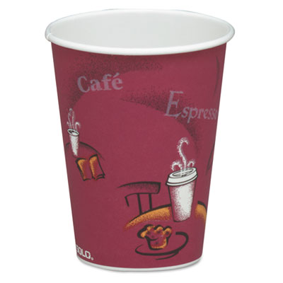 Solo Cup 378SI0041 Cups & Mugs 8 Oz Bistro Design Disposable Paper Cups SCC378SI 041165921045