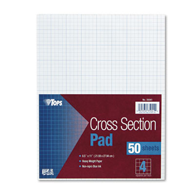 Tops 35041 Pads & Notebooks Cross Section Pad TOP35041 993246930944