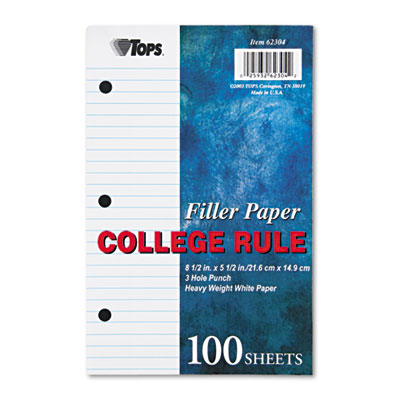 Tops 62304 Pads & Notebooks 62304 Filler Paper TOP62304 638458779744
